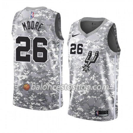 Camiseta Hombre NBA San Antonio Spurs Ben Moore 26 2018-19 Nike Gris Swingman
